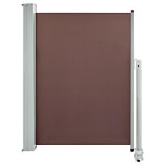Patio Retractable Side Awning 100x300 cm Brown