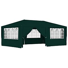 Professional Party Tent with Side Walls 4x6 m Green 90 g/m?