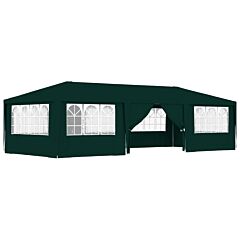 Professional Party Tent with Side Walls 4x9 m Green 90 g/m?