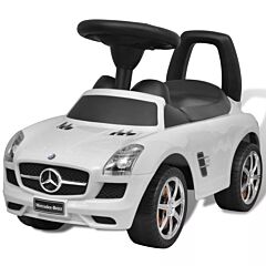 Mercedes Benz Foot-Powered Kids Car White