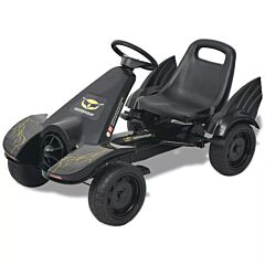 Pedal Go Kart with Adjustable Seat Black