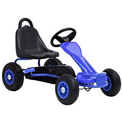 Pedal Go-Kart with Pneumatic Tyres Blue