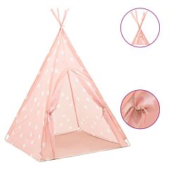 Children Teepee Tent with Bag Polyester Pink 115x115x160 cm
