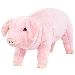 vidaXL Standing Plush Toy Pig Pink XXL