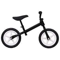 vidaXL Balance Bike 11 inch Wheels Black