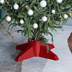 vidaXL Christmas Tree Stand Red 55.5x55.5x15 cm