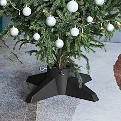 vidaXL Christmas Tree Stand Grey 55.5x55.5x15 cm