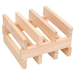 vidaXL 150 Piece Wooden Building Block Set Solid Pinewood Painted