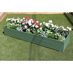 BR Garden Grey Wooden Planter 2m Length - 200x56x33 (cm) great for Bedding plants and Flowers + Free Gift