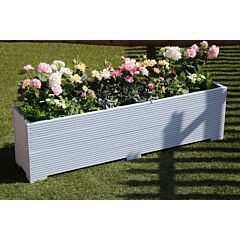 BR Garden Light Blue 5ft Wooden Planter Box - 150x32x43 (cm) great for Screening and Flowers + Free Gift