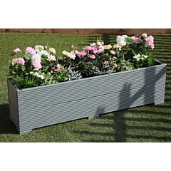 BR Garden Wild Thyme 5ft Wooden Planter Box - 150x32x43 (cm) great for Screening and Flowers + Free Gift