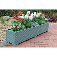 BR Garden Wild Thyme 5ft Wooden Planter Box - 150x32x33 (cm) great for Patios and Decking + Free Gift