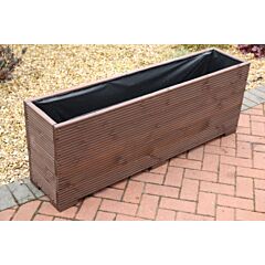 Brown 6ft Wooden Planter - 180x32x53 (cm) great for Bamboo Screening