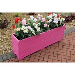 Pink 6ft Wooden Planter - 180x32x53 (cm) great for Bamboo Screening