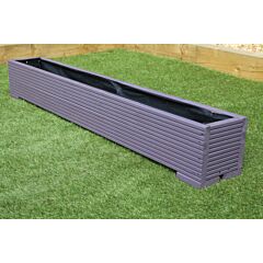 Purple 5ft Wooden Planter Box - 150x22x23 (cm) great for Balconies and Herb Gardens