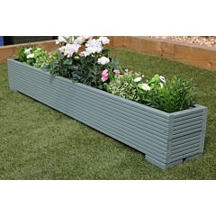 BR Garden Wild Thyme 5ft Wooden Planter Box - 150x22x23 (cm) great for Balconies and Herb Gardens  + Free Gift