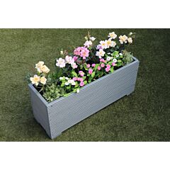 BR Garden Wild Thyme 1m Length Wooden Planter Box - 100x32x43 (cm) great for Screening and Flowers + Free Gift