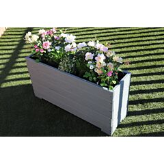 BR Garden Wild Thyme 1m Length Wooden Planter Box - 100x32x53 (cm) great for Bamboo Screening + Free Gift