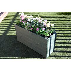 BR Garden Green 1m Length Wooden Planter Box - 100x32x53 (cm) great for Bamboo Screening + Free Gift