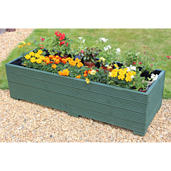 BR Garden Green 5ft Wooden Planter Box - 150x56x43 (cm) great for Vegetable Gardens + Free Gift