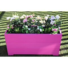 120x32x53 - Pink Wooden Garden Planter
