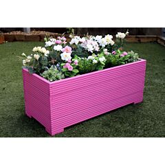 120x44x43 - Pink Wooden Garden Planter