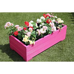 120x56x33 - Pink Wooden Garden Planter