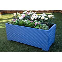 120x44x43 - Blue Wooden Garden Planter