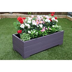 100x44x33 - Purple Wooden Garden Planter