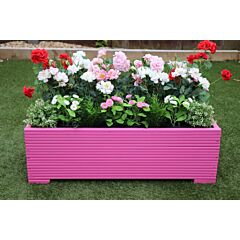 100x44x33 - Pink Wooden Garden Planter