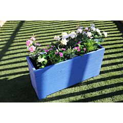 120x44x53 - Blue Wooden Garden Planter