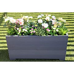 120x44x53 - Grey Wooden Garden Planter