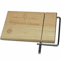 Name & Name personalised wooden cheese board 