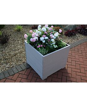 BR Garden Wooden Garden Vintage Colour Muted Clay Extra Large Square Planter 68x68x63 (cm)