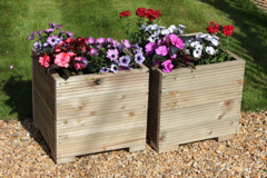 44cm Square Planters set of two